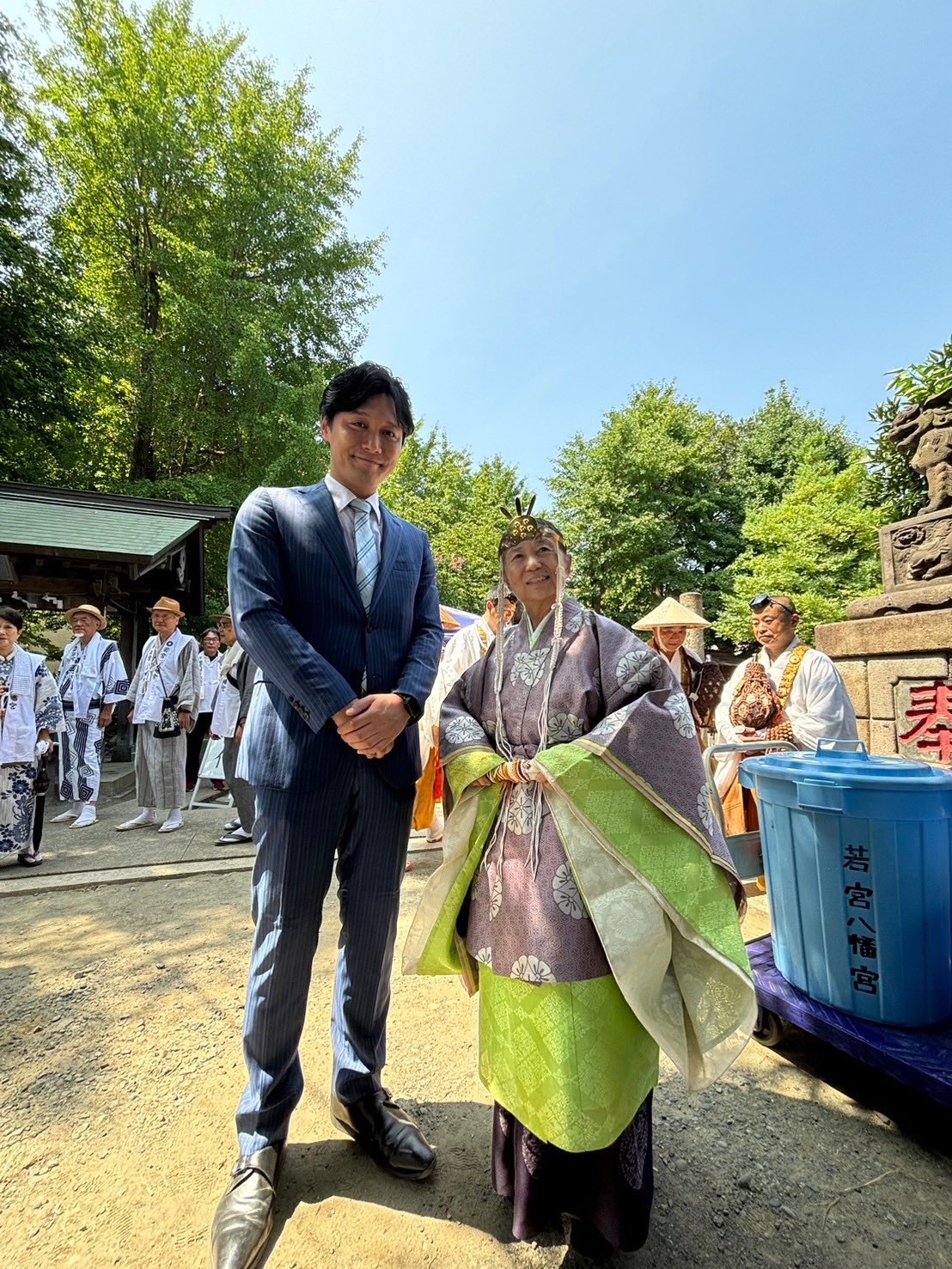 8/4「若宮八幡宮」神事ならびに開会式